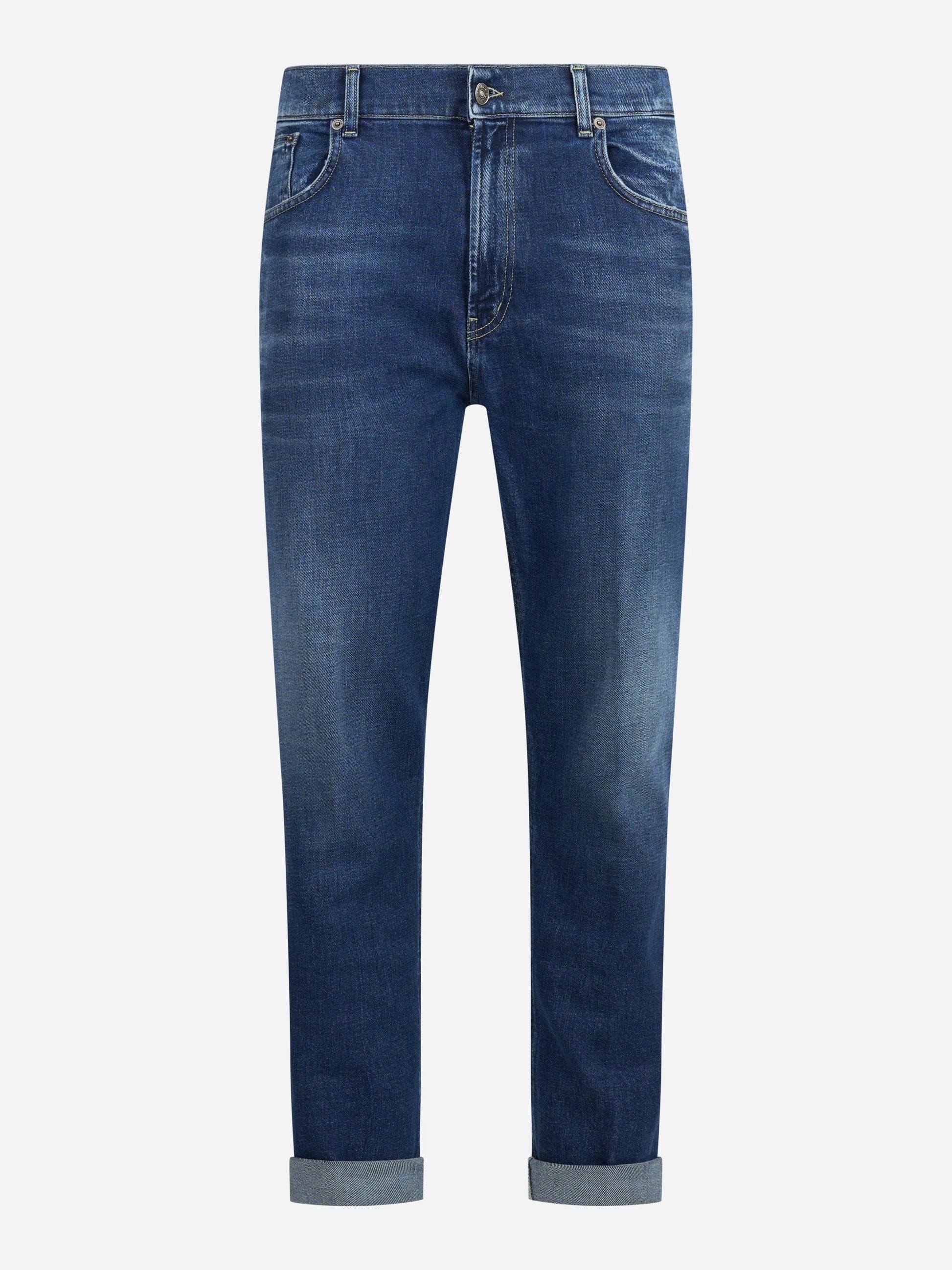 Jeans Ervin loose fit blu - vista frontale