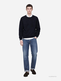 Jeans Ervin loose fit blu - indossato, look completo