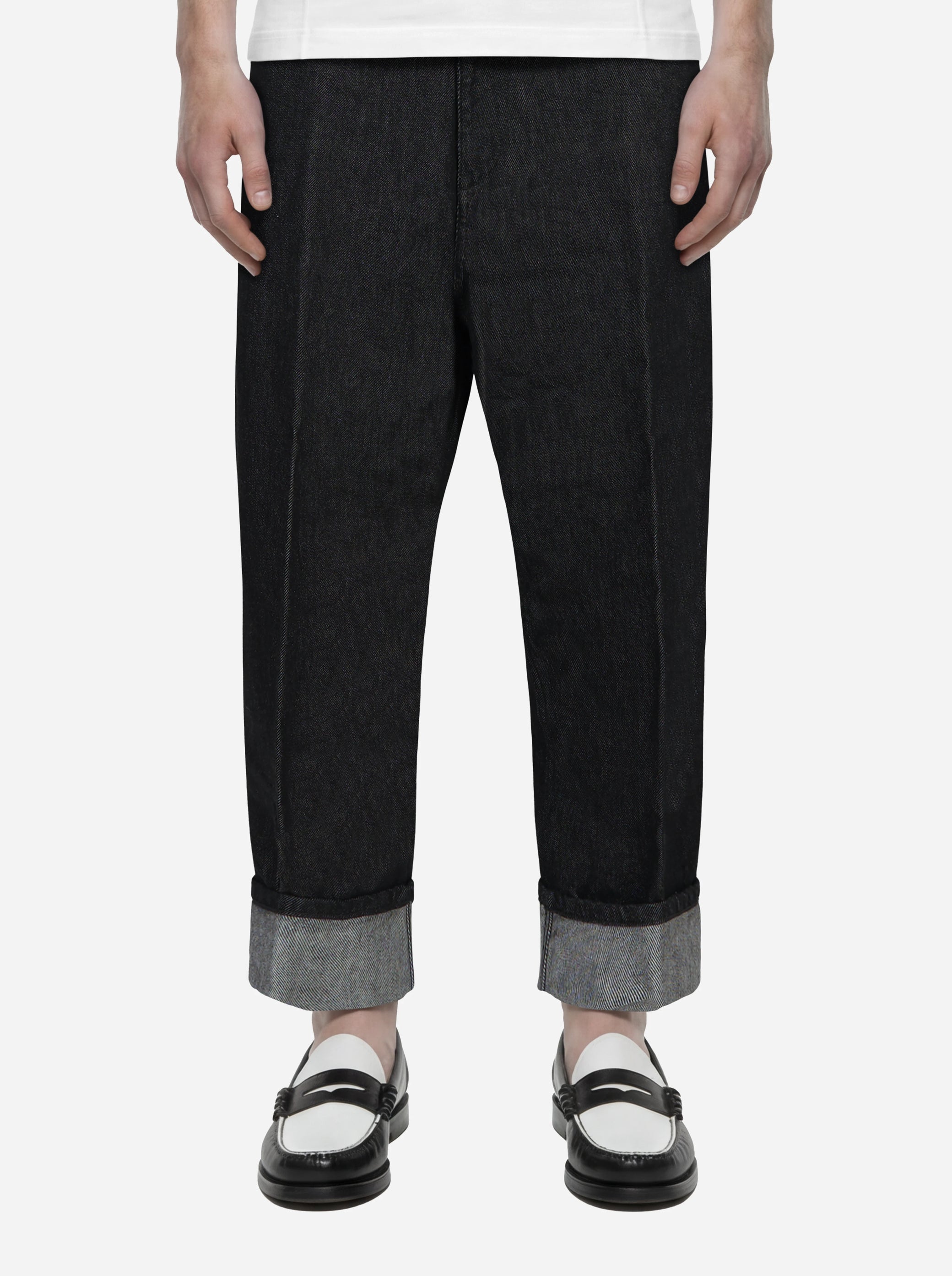 Jeans loose fit Antony in denim nero