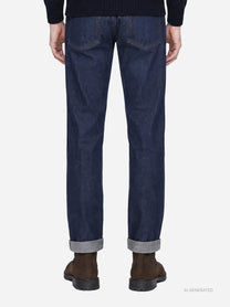 Jeans Relax regular fit blu - indossato, vista posteriore