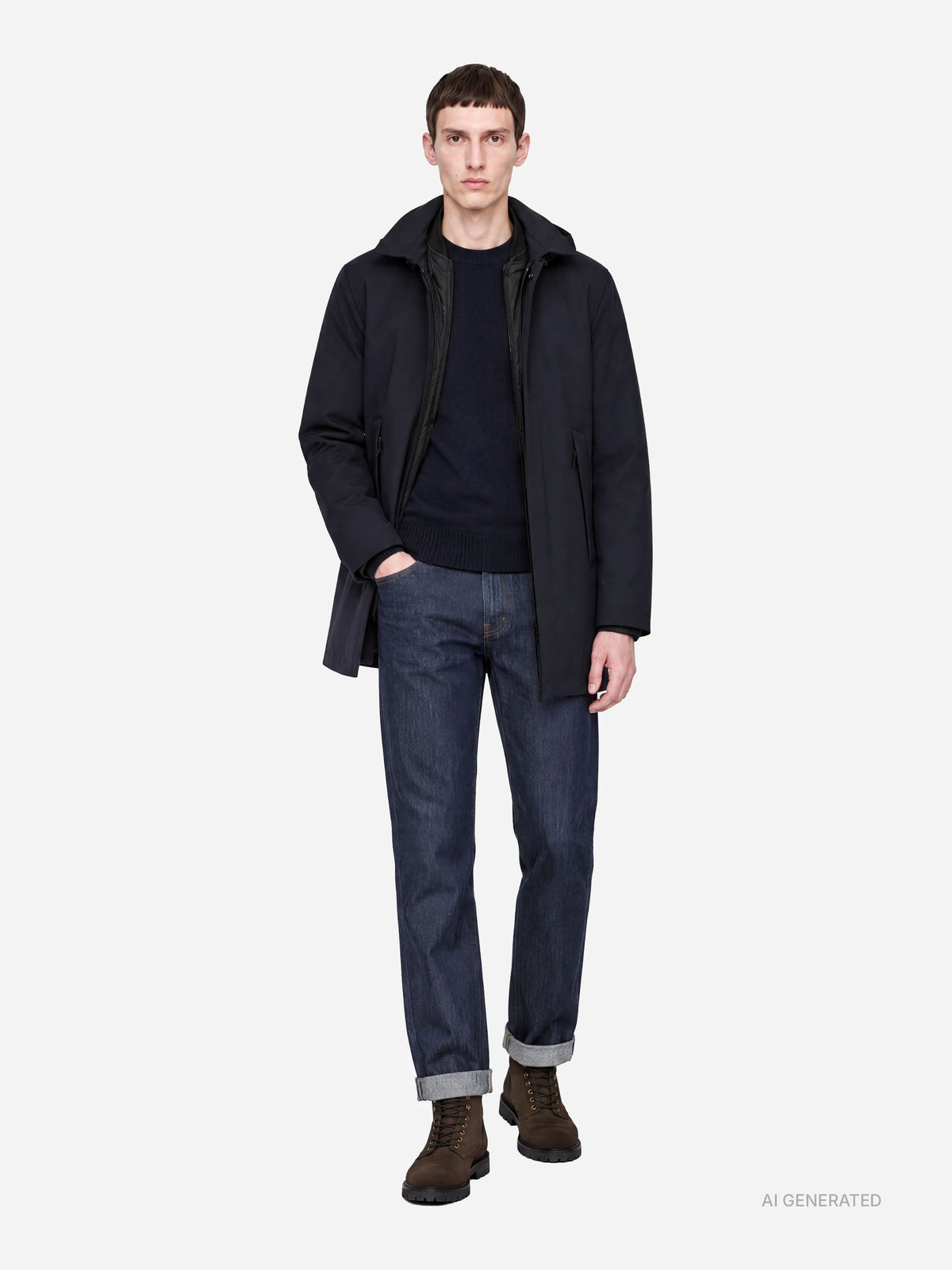 Jeans Relax regular fit blu - indossato, look completo