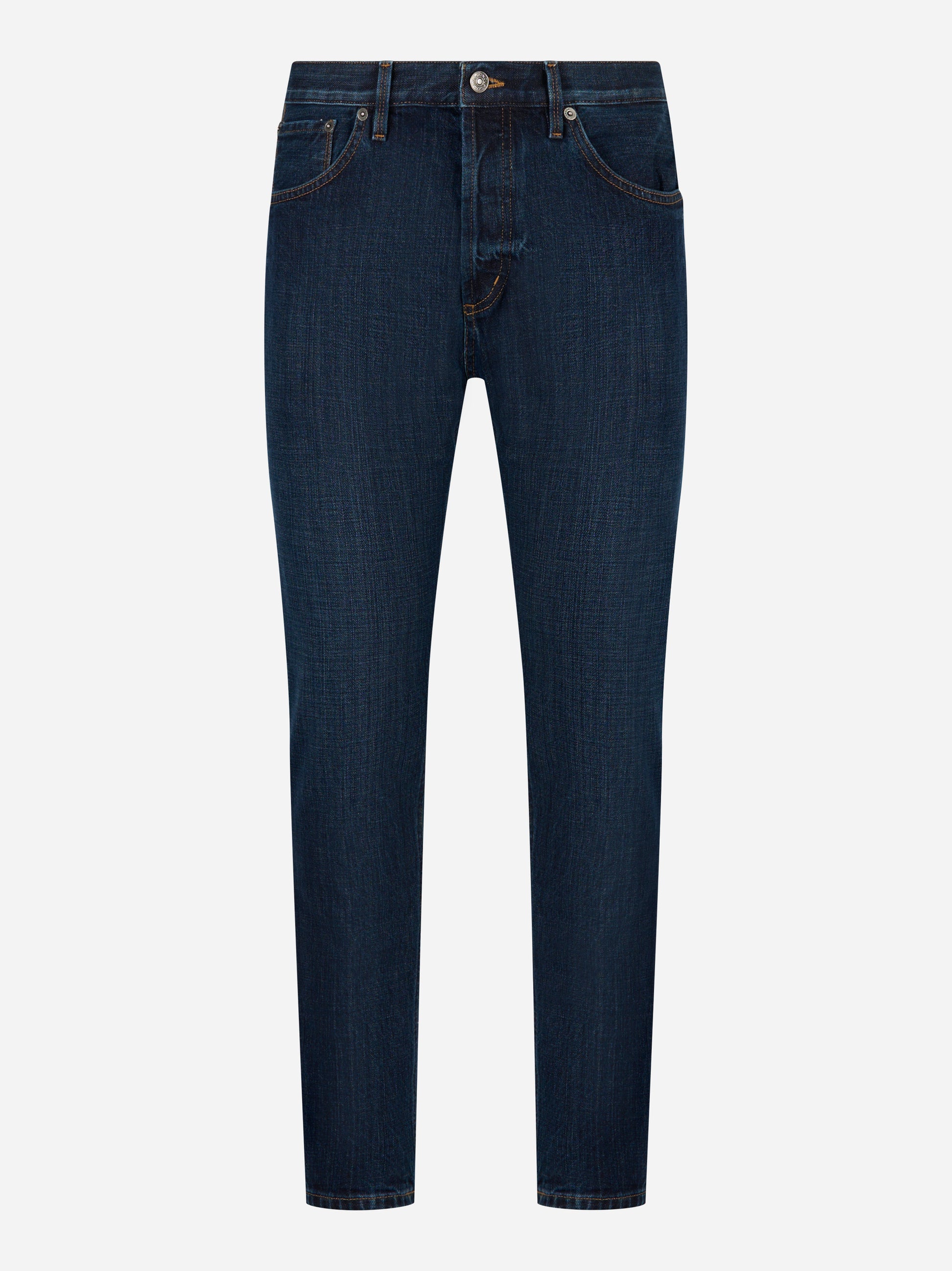 Jeans Dondup Brighton carrot fit in denim fermo blu scuro