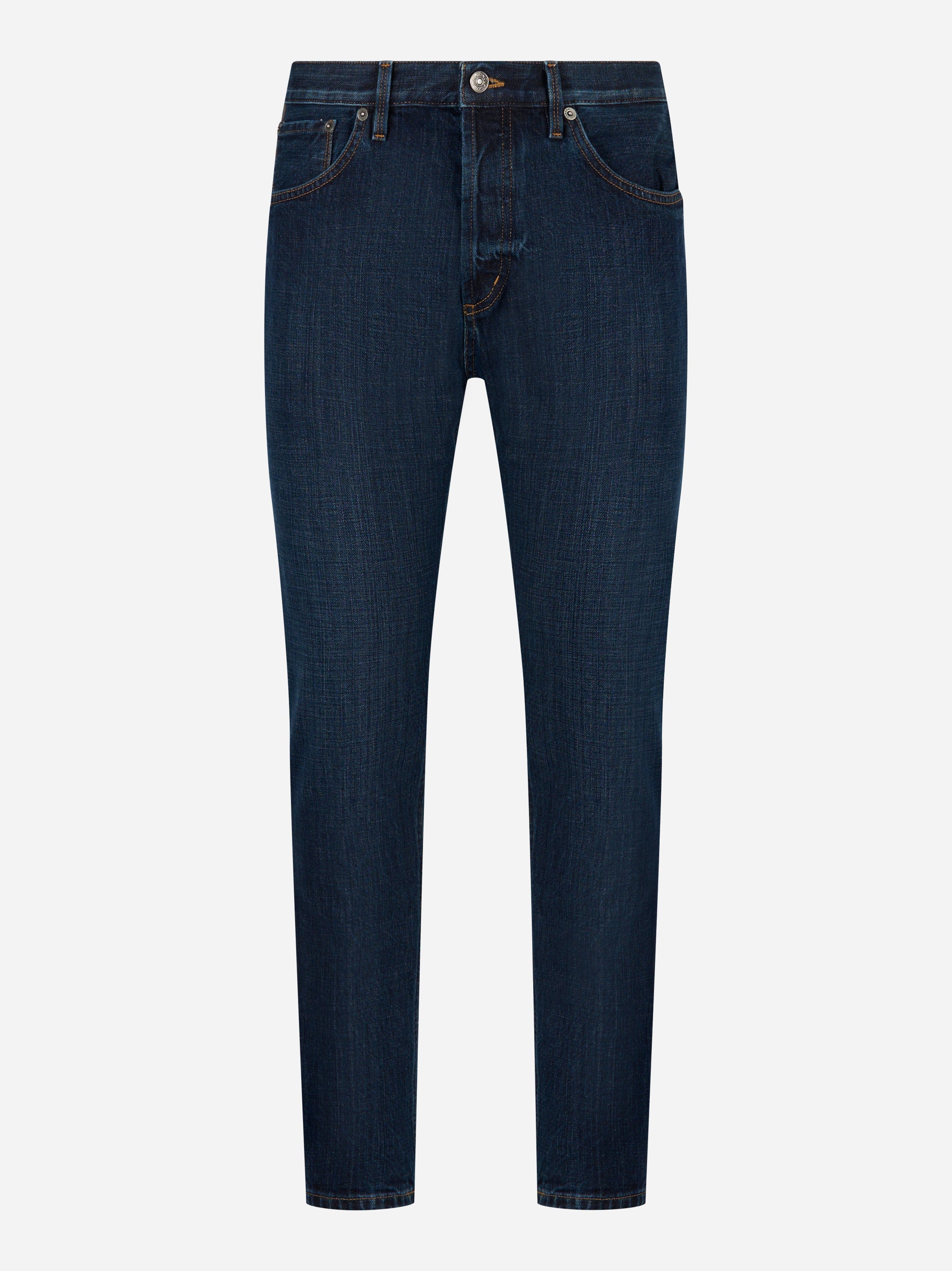 Jeans Dondup Brighton carrot fit in denim fermo blu scuro