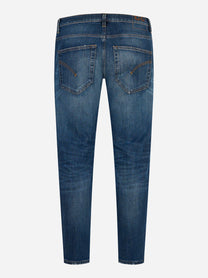 Jeans Dondup Brighton loose fit in denim slavato vista posteriore