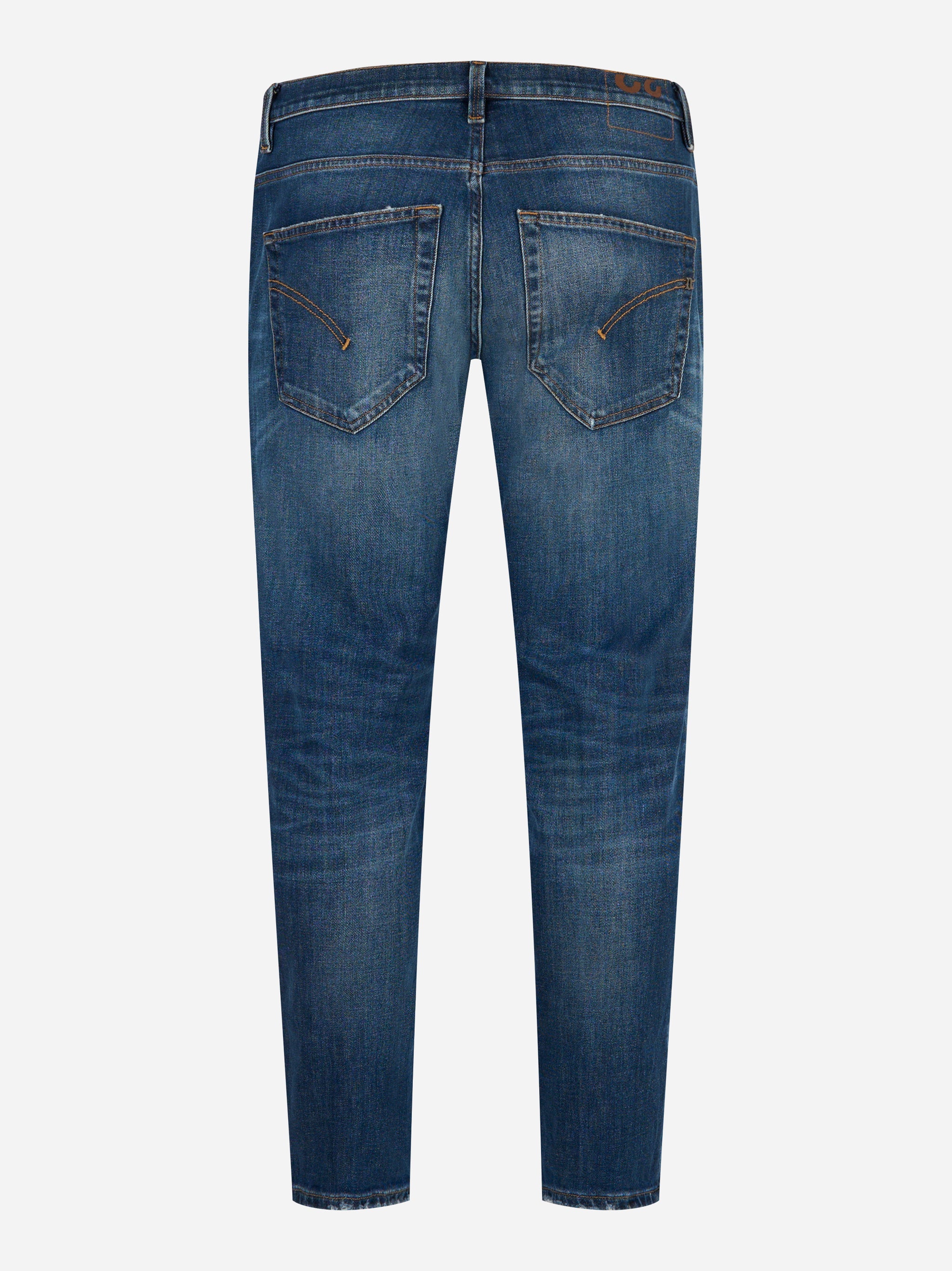 Jeans Dondup Brighton loose fit in denim slavato vista posteriore