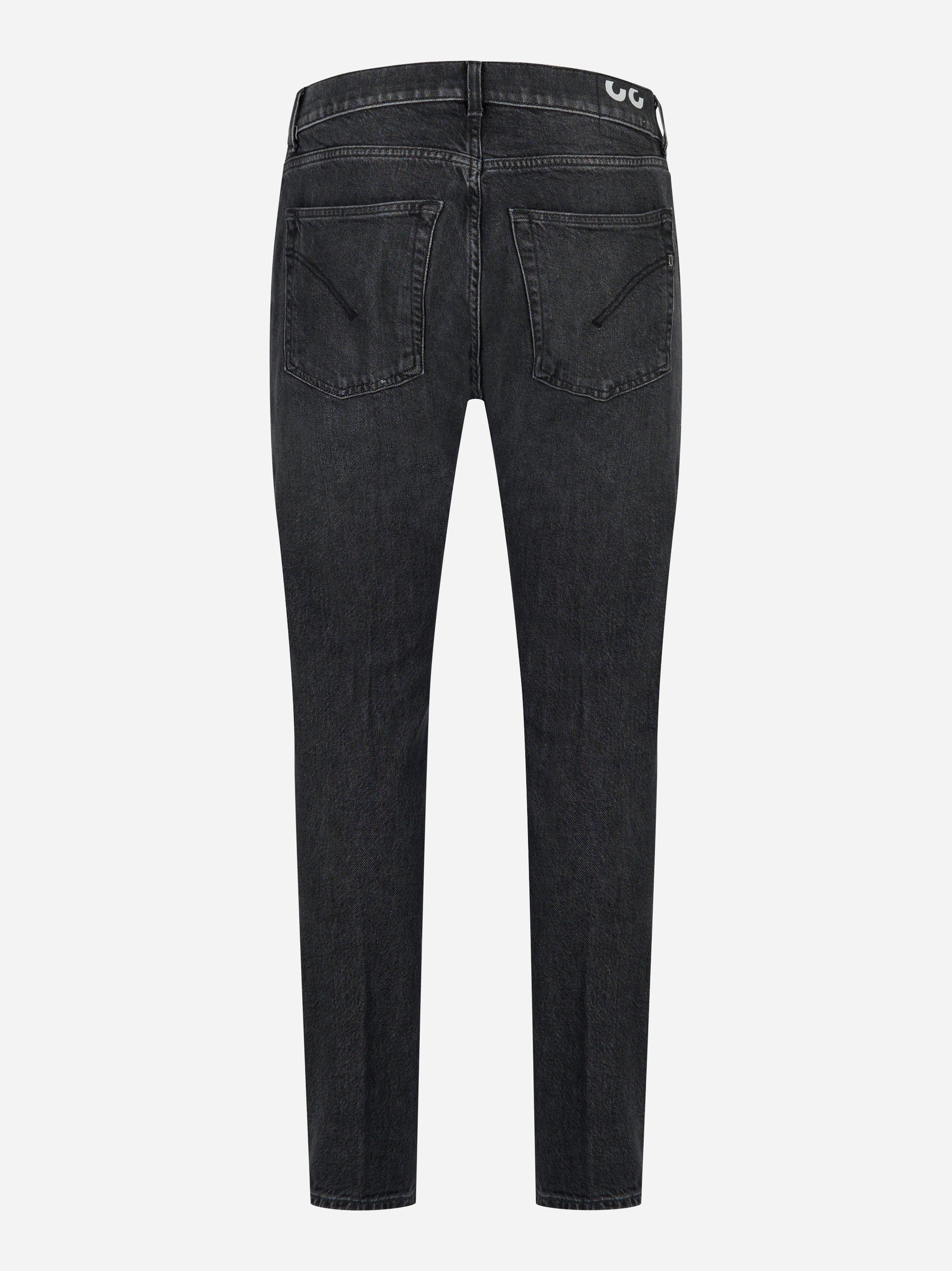 Jeans Dondup modello Dian slim fit in denim stretch nero - vista posteriore