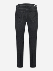 Jeans Dondup modello Dian slim fit in denim stretch nero - vista posteriore