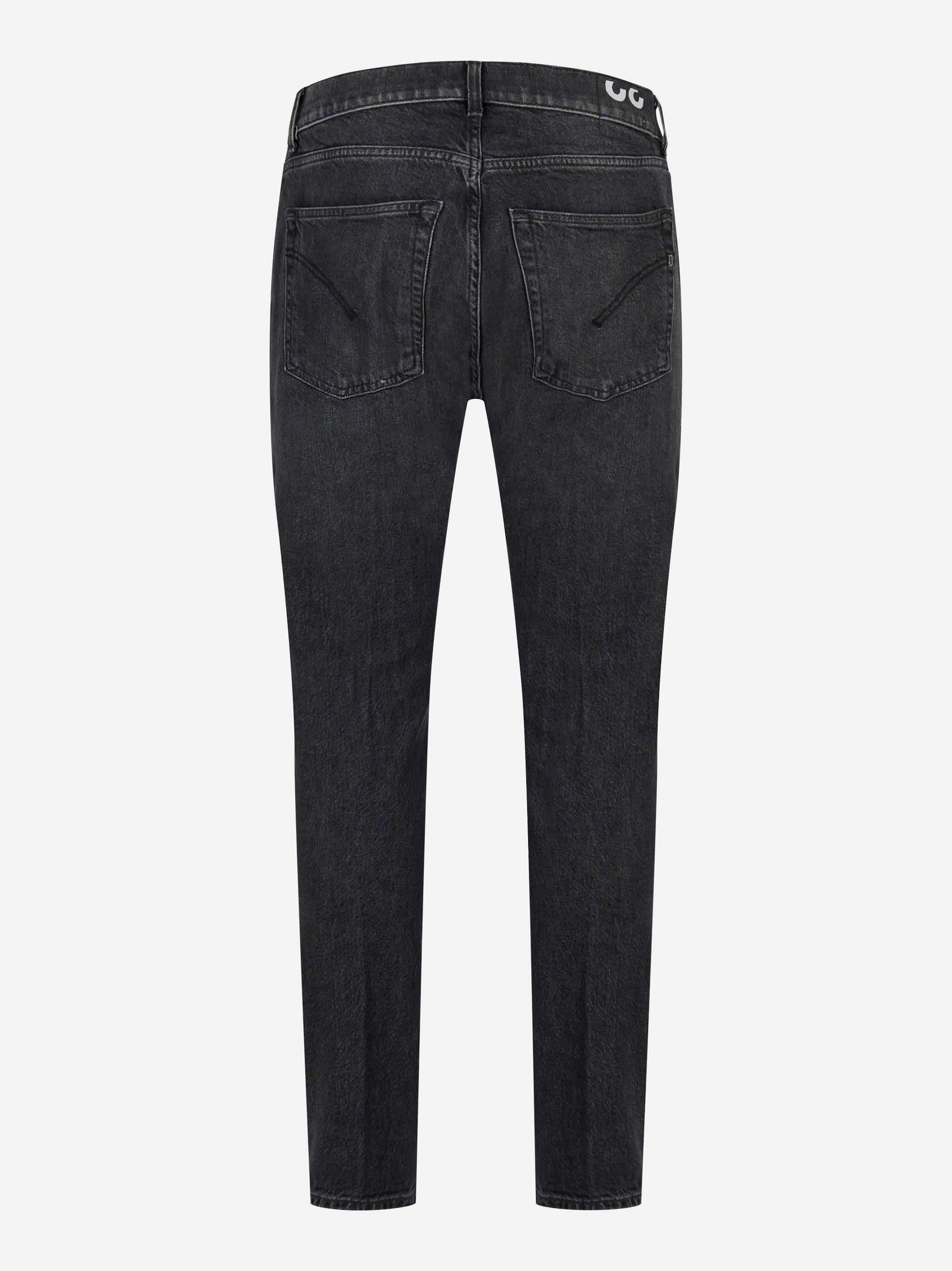 Jeans Dondup modello Dian slim fit in denim stretch nero - vista posteriore