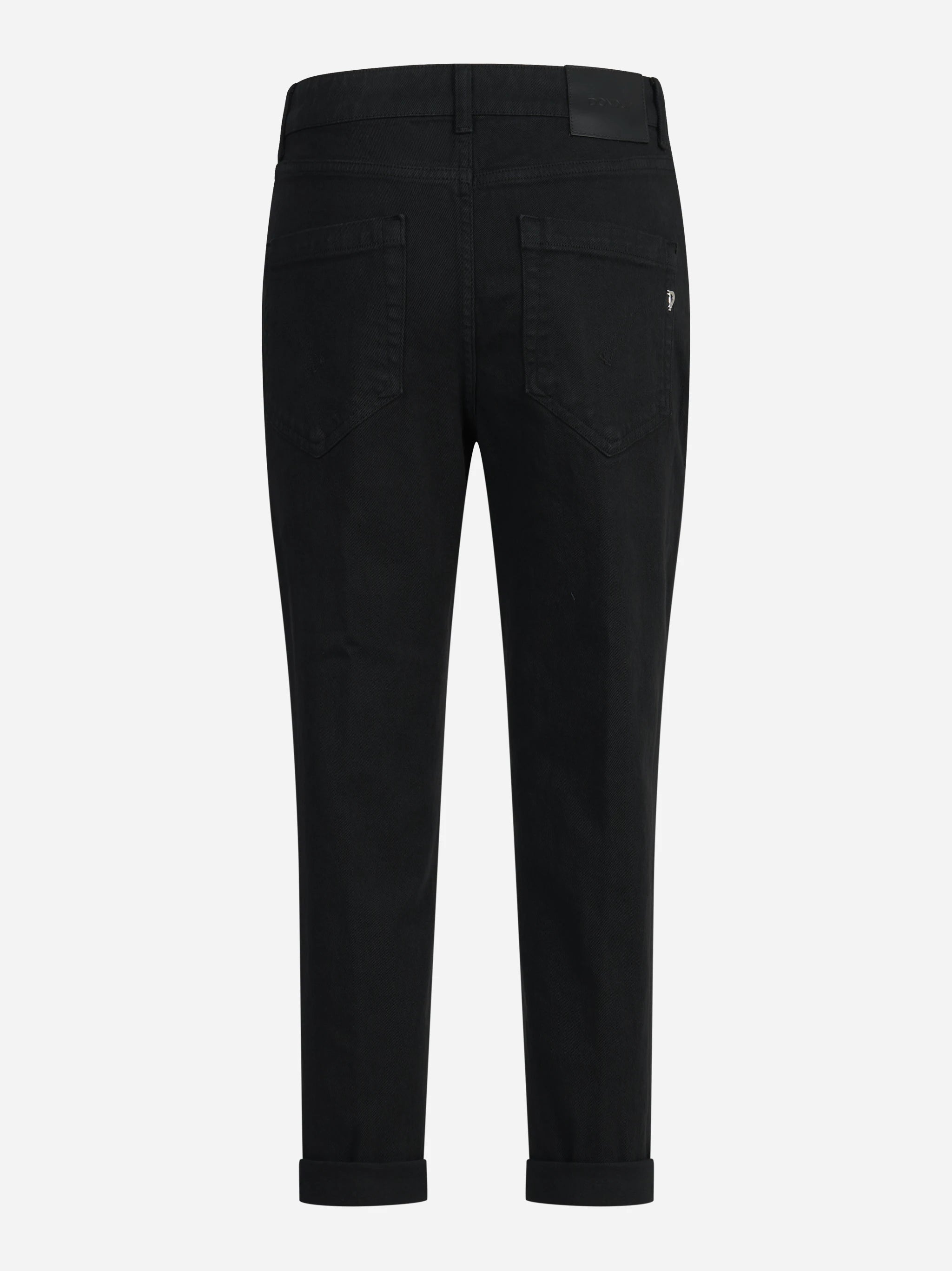 Jeans Koons loose fit con bottoniera gioiello neri - vista posteriore