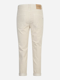 Jeans Koons loose fit in velluto avorio - vista posteriore