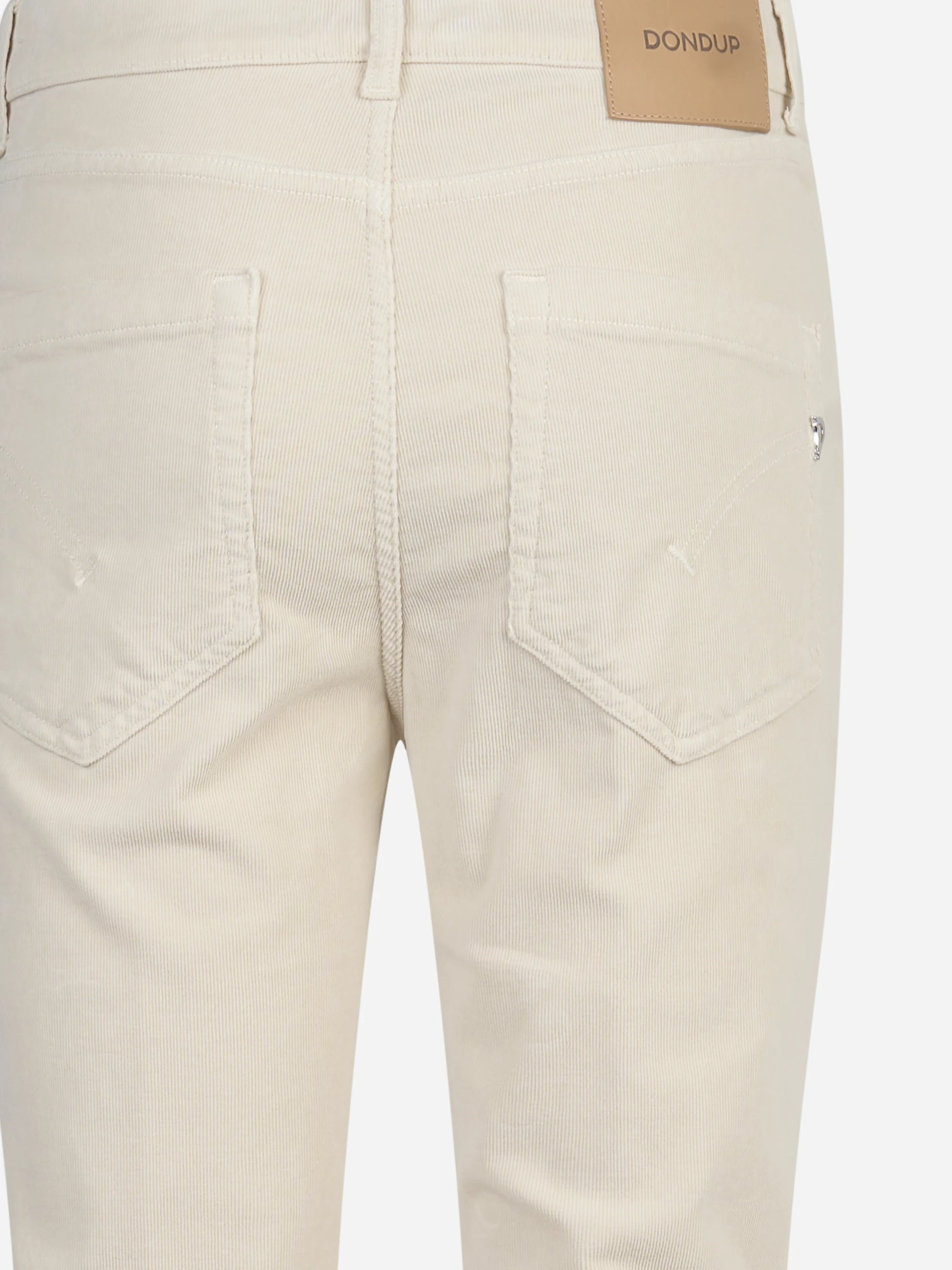 Jeans Koons loose fit in velluto avorio - dettaglio prodotto