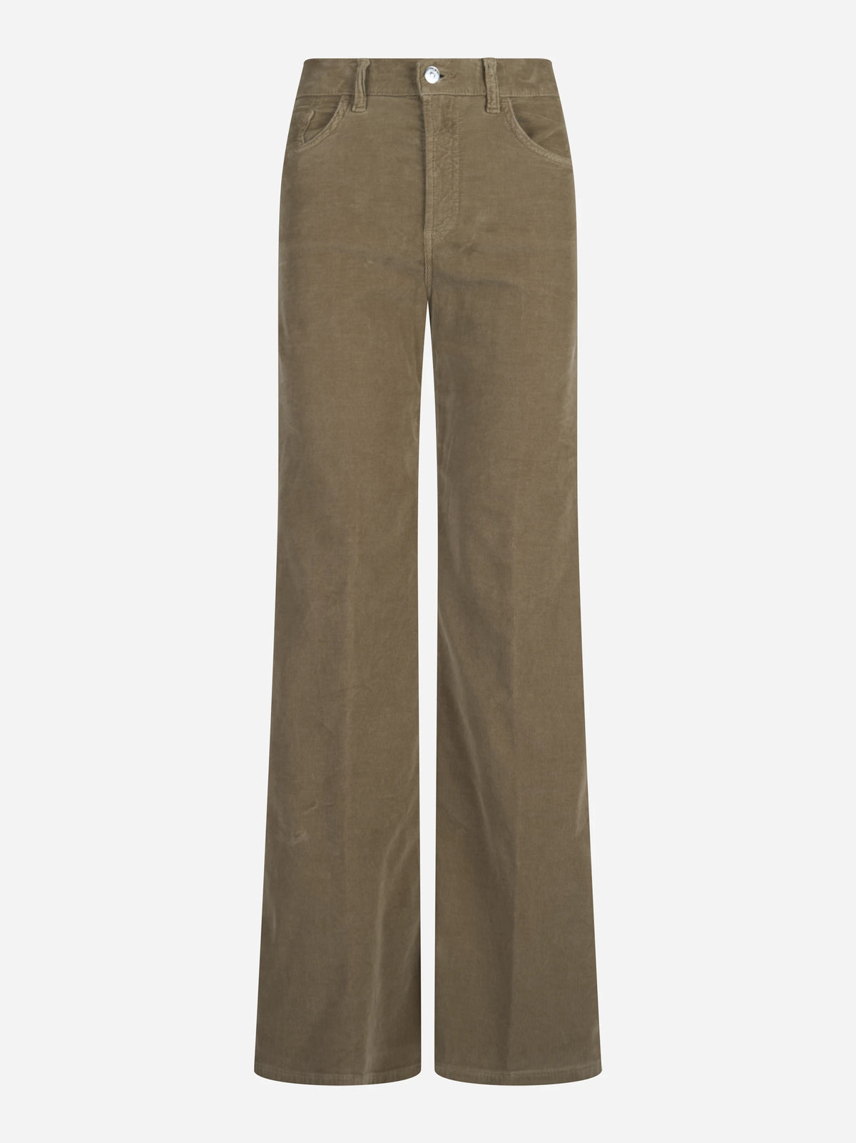 Jeans Amber wide-leg stretch beige - vista frontale