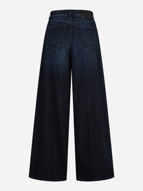 Jeans Maggie cropped wide-leg blu - dettaglio del prodotto
