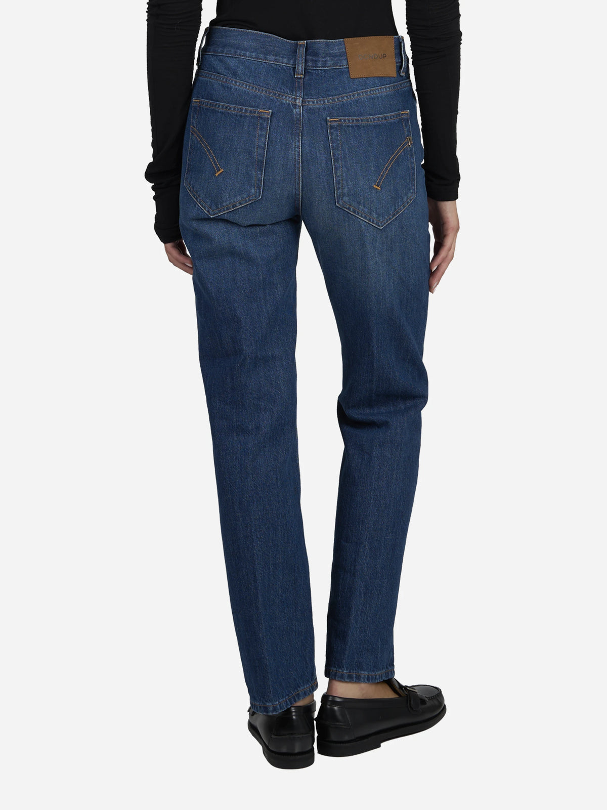 Jeans Dafne dritti blu - indossato, vista posteriore