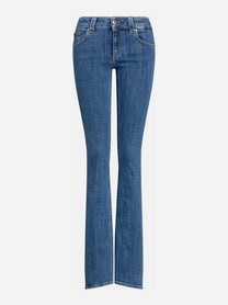 Jeans Patti flare blu - vista frontale