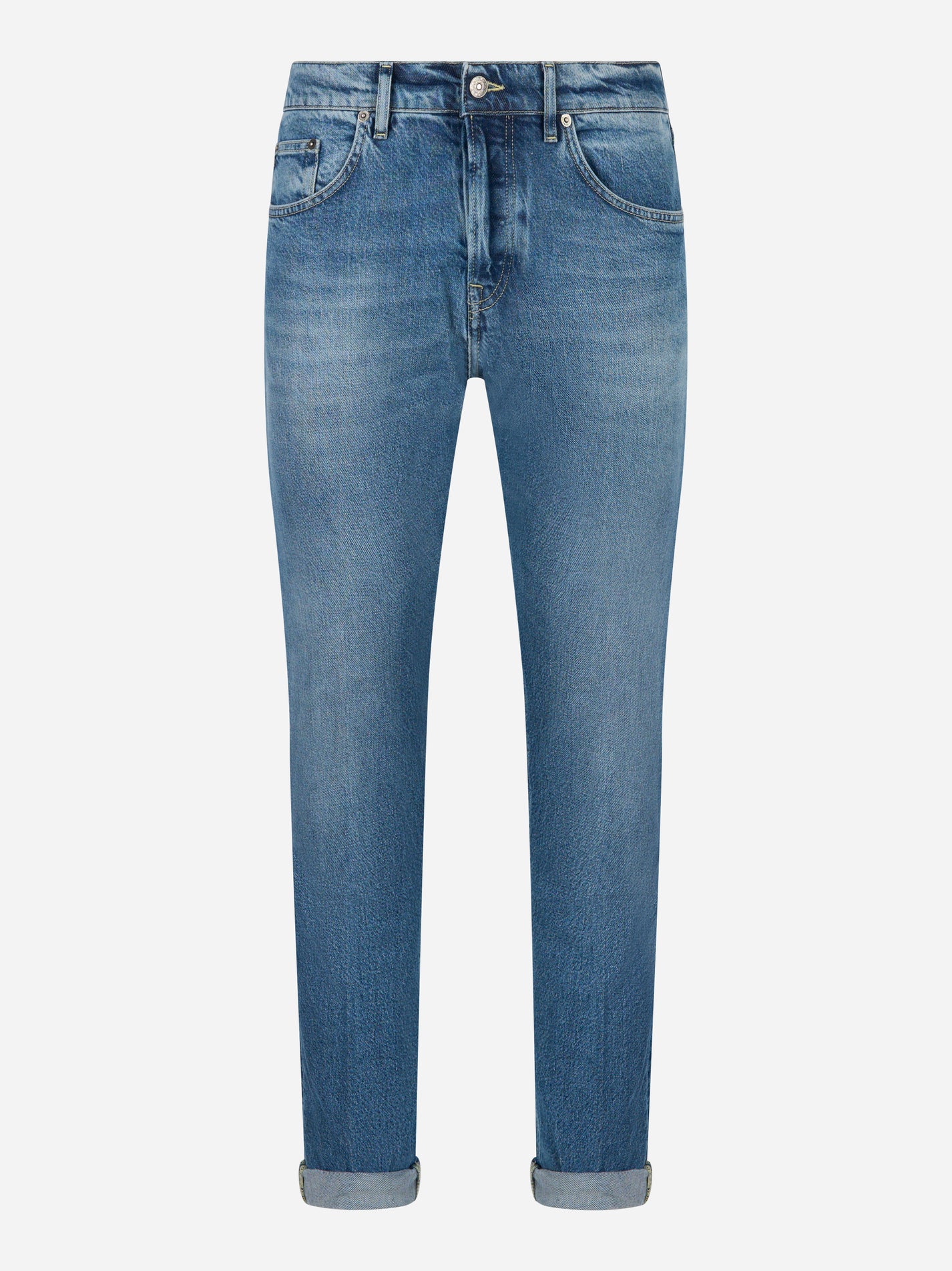 Jeans Icon Dondup slim fit denim blu - vista frontale