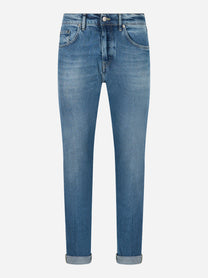 Jeans Icon Dondup slim fit denim blu - vista frontale