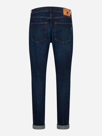 Jeans DONDUP modello Icon slim fit in denim giapponese indaco - retro