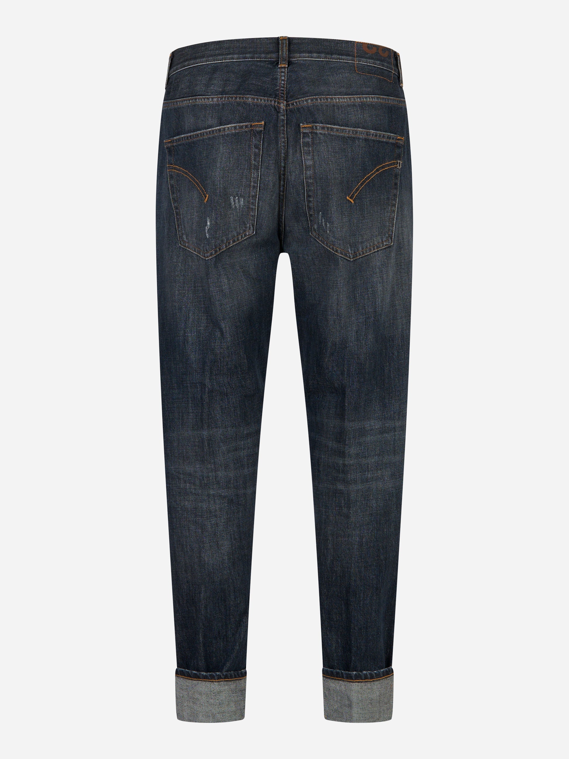 Jeans Dondup modello Paco loose in denim blu effetto used - retro