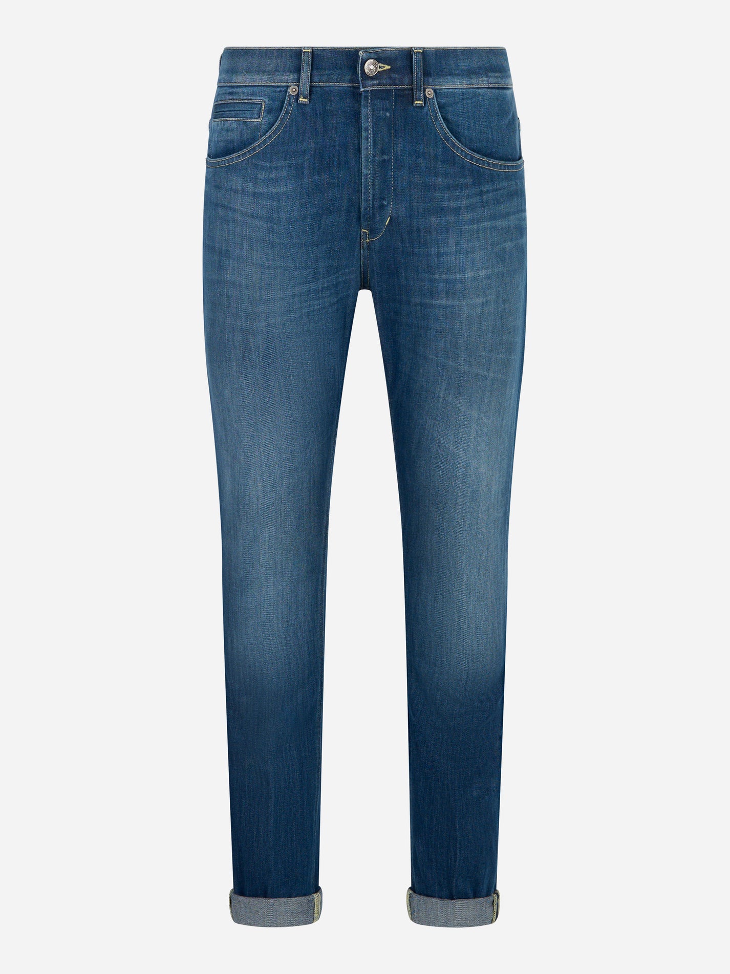 Jeans skinny fit George Dondup in denim blu - fronte