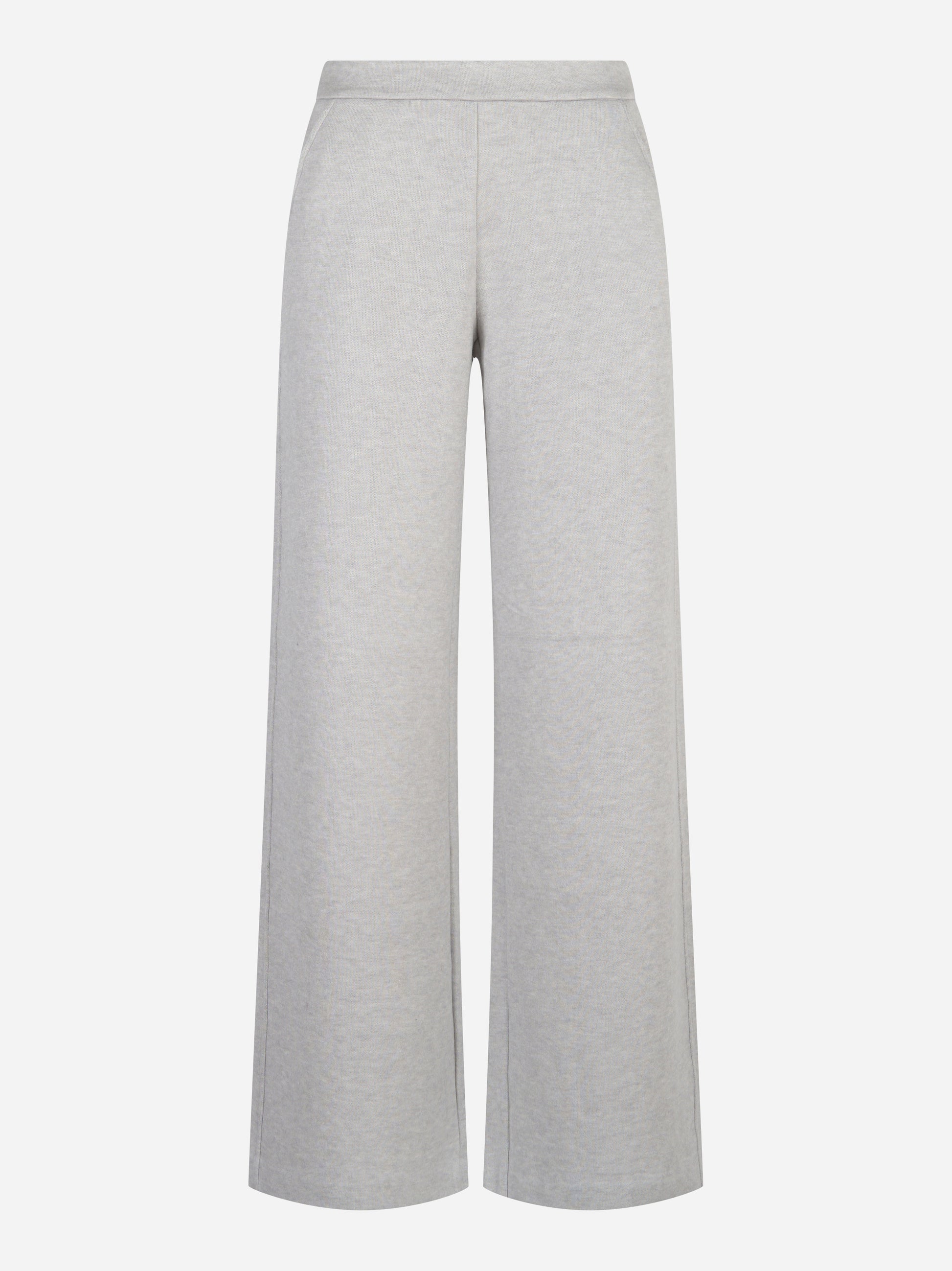 Pantalone in felpa grigio melange DONDUP modello relaxed - fronte