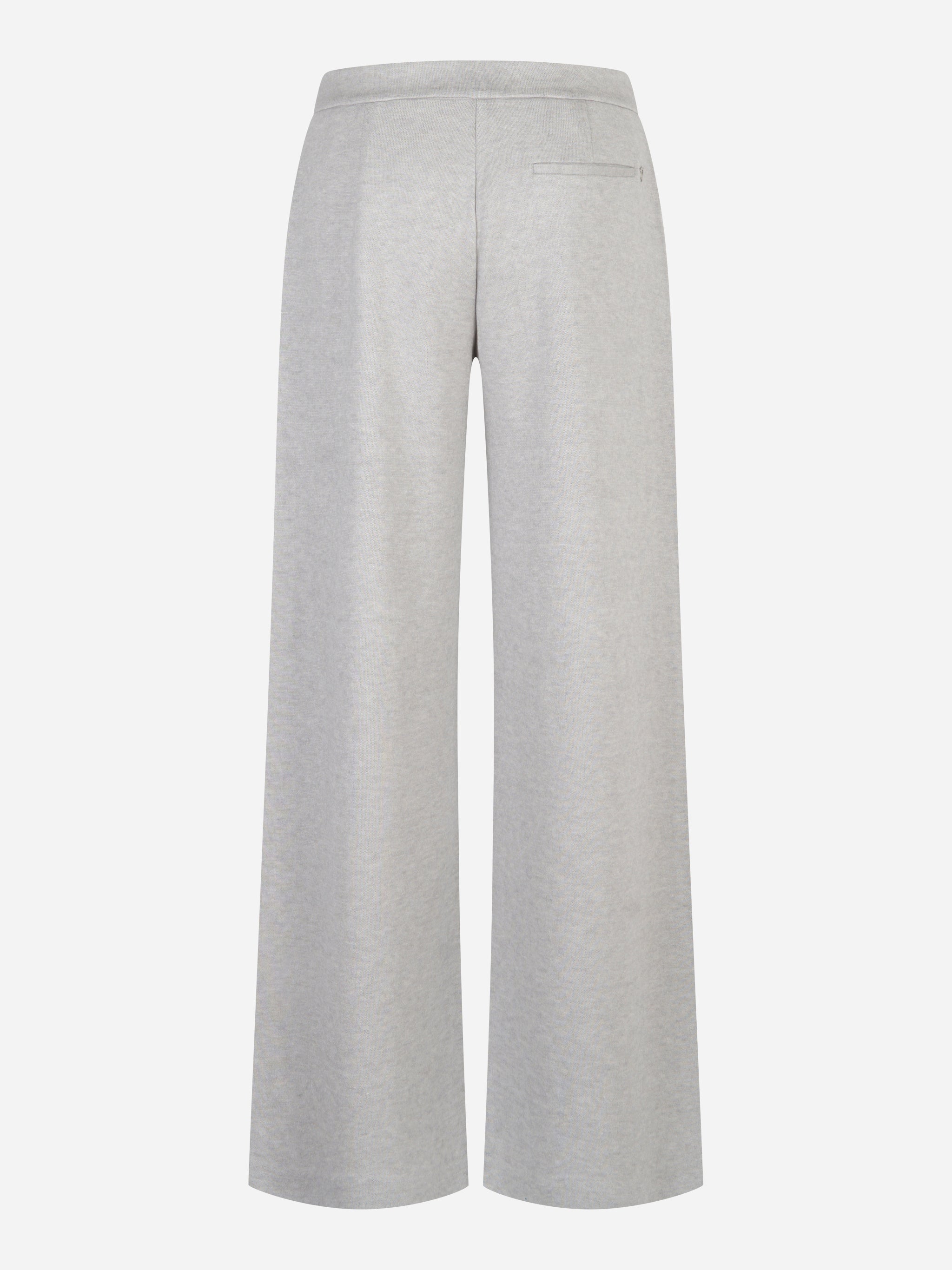 Pantalone in felpa grigio melange DONDUP modello relaxed - retro