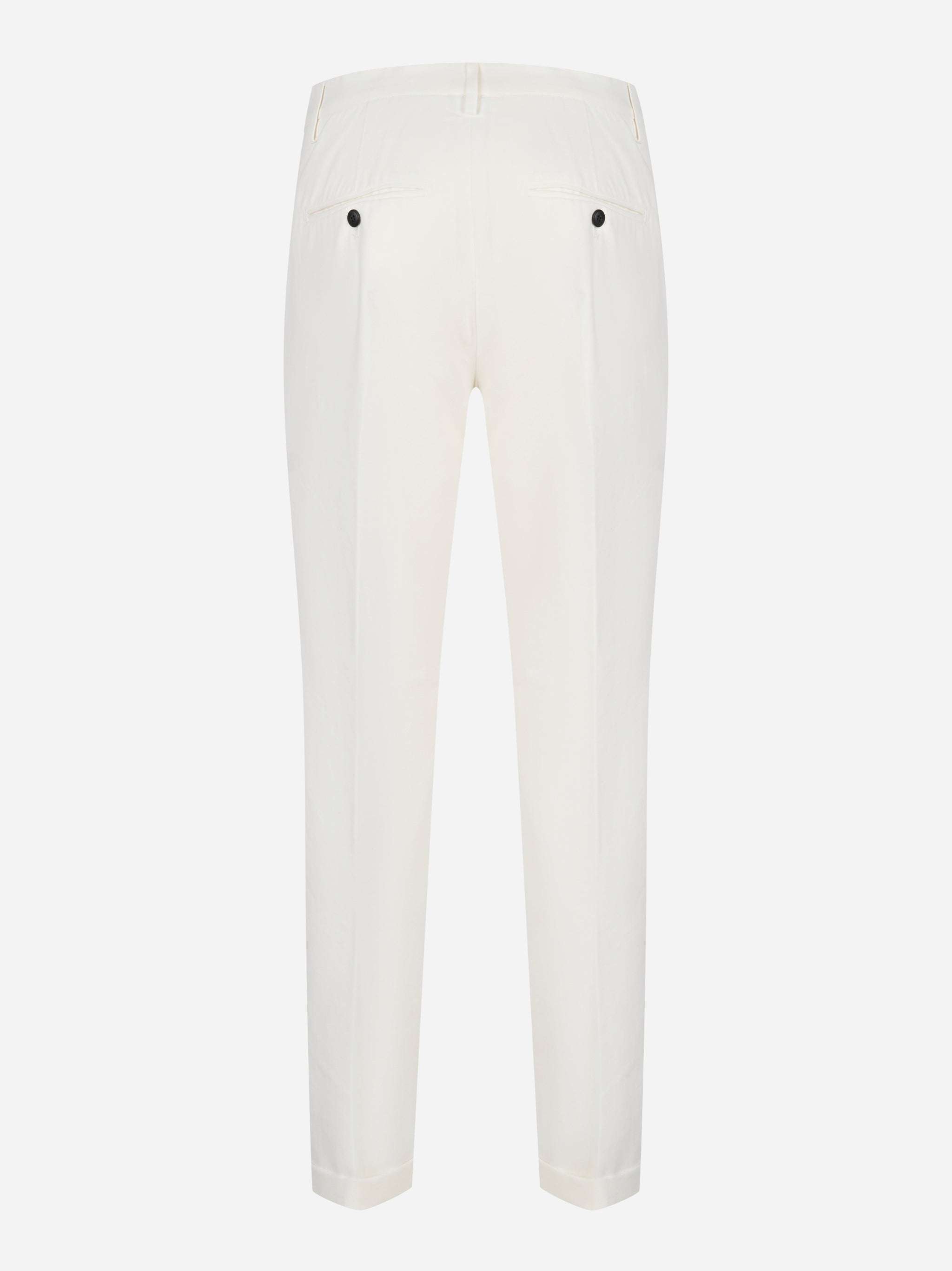 Pantalone Dondup Gaubert in cotone fermo avorio - retro