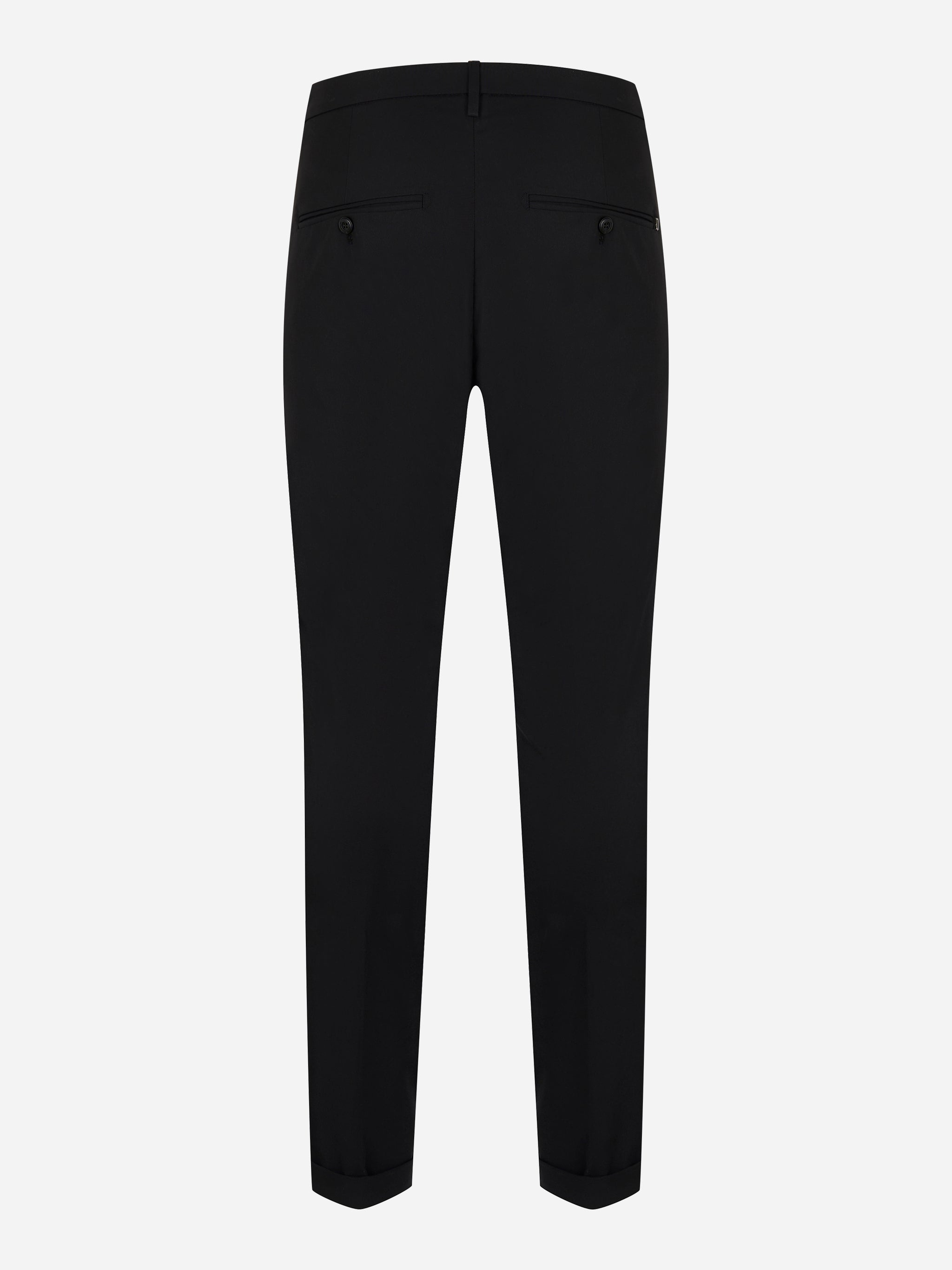 Pantalone Gaubert skinny fit nero di Dondup visto dal retro