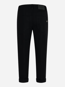 Pantalone Koons DONDUP nero con etichetta logata - retro