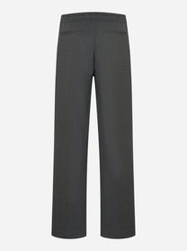 Pantalone Dondup loose fit in lana vergine con coulisse - retro