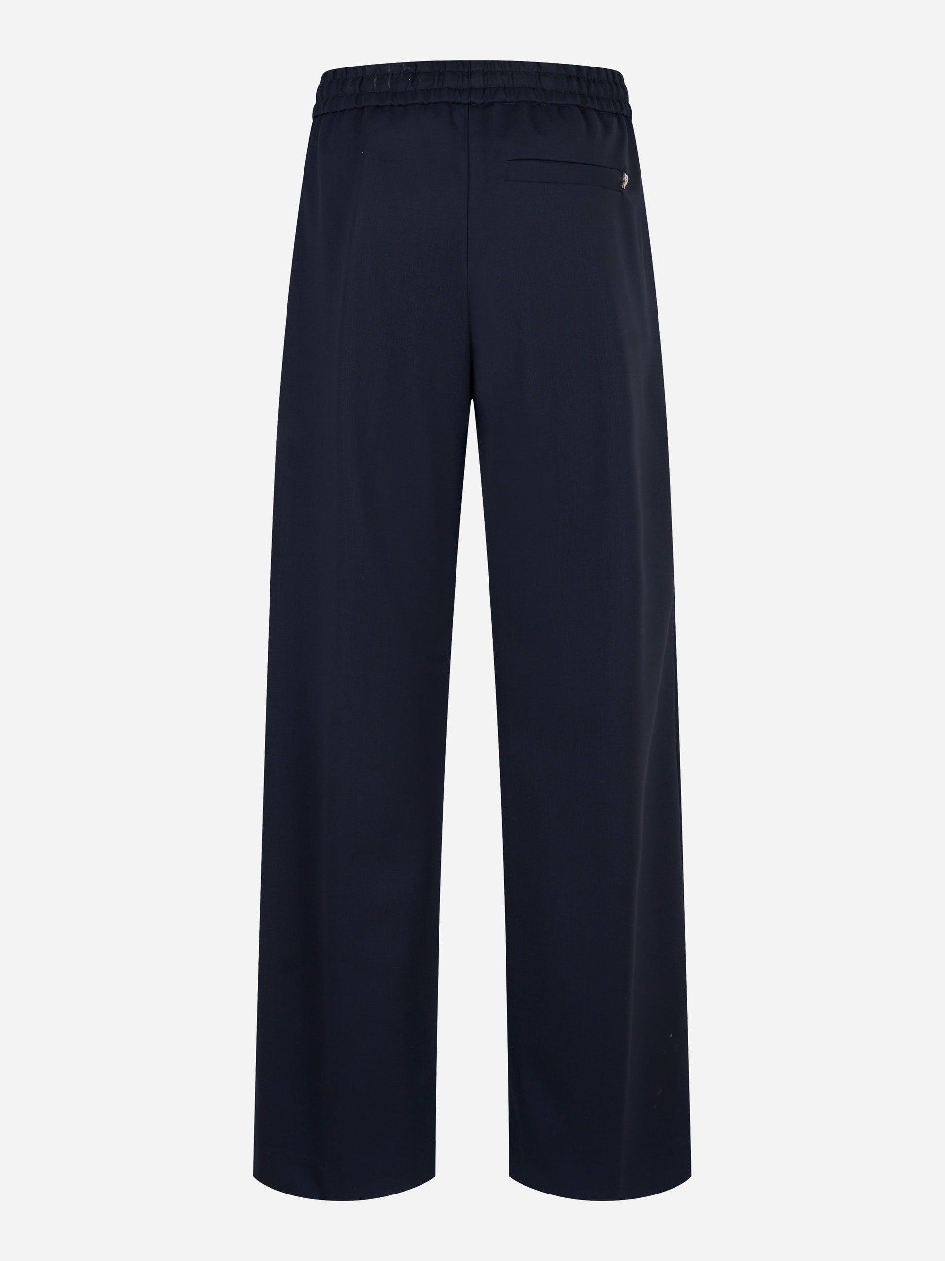 Pantalone DONDUP modello Marisol jogger in flanella blu – retro