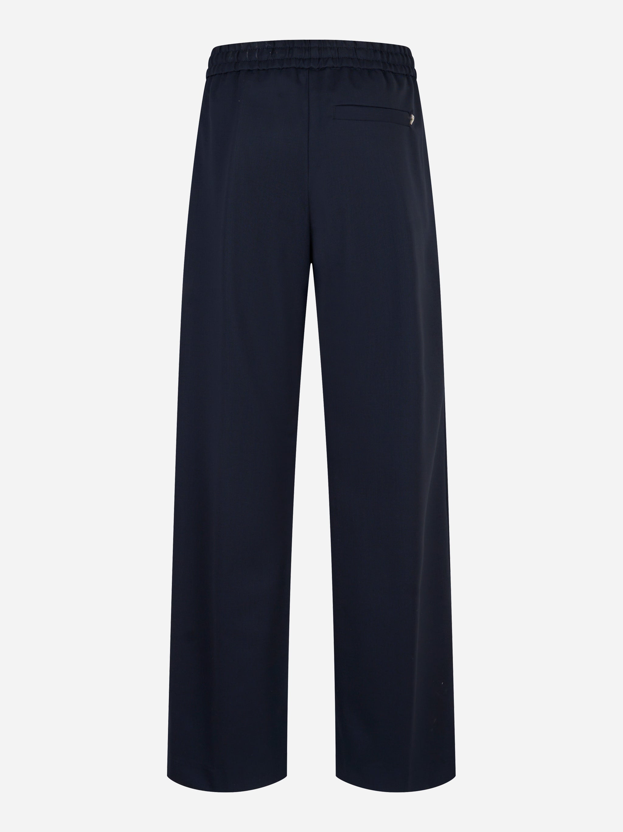 Pantalone DONDUP modello Marisol jogger in flanella blu – retro