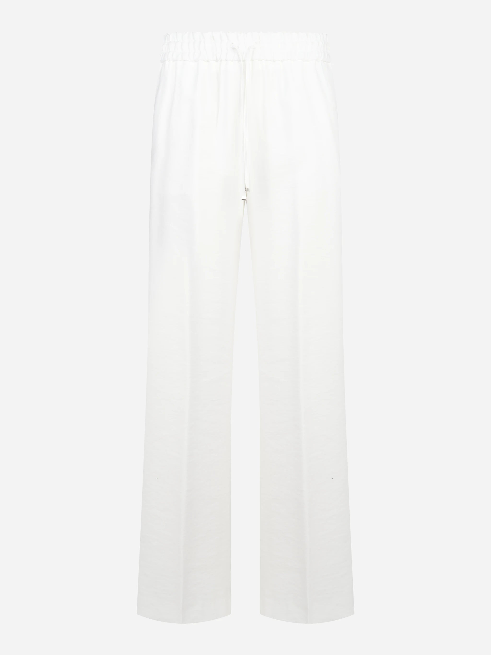 Pantalone jogger Marisol in viscosa bianco