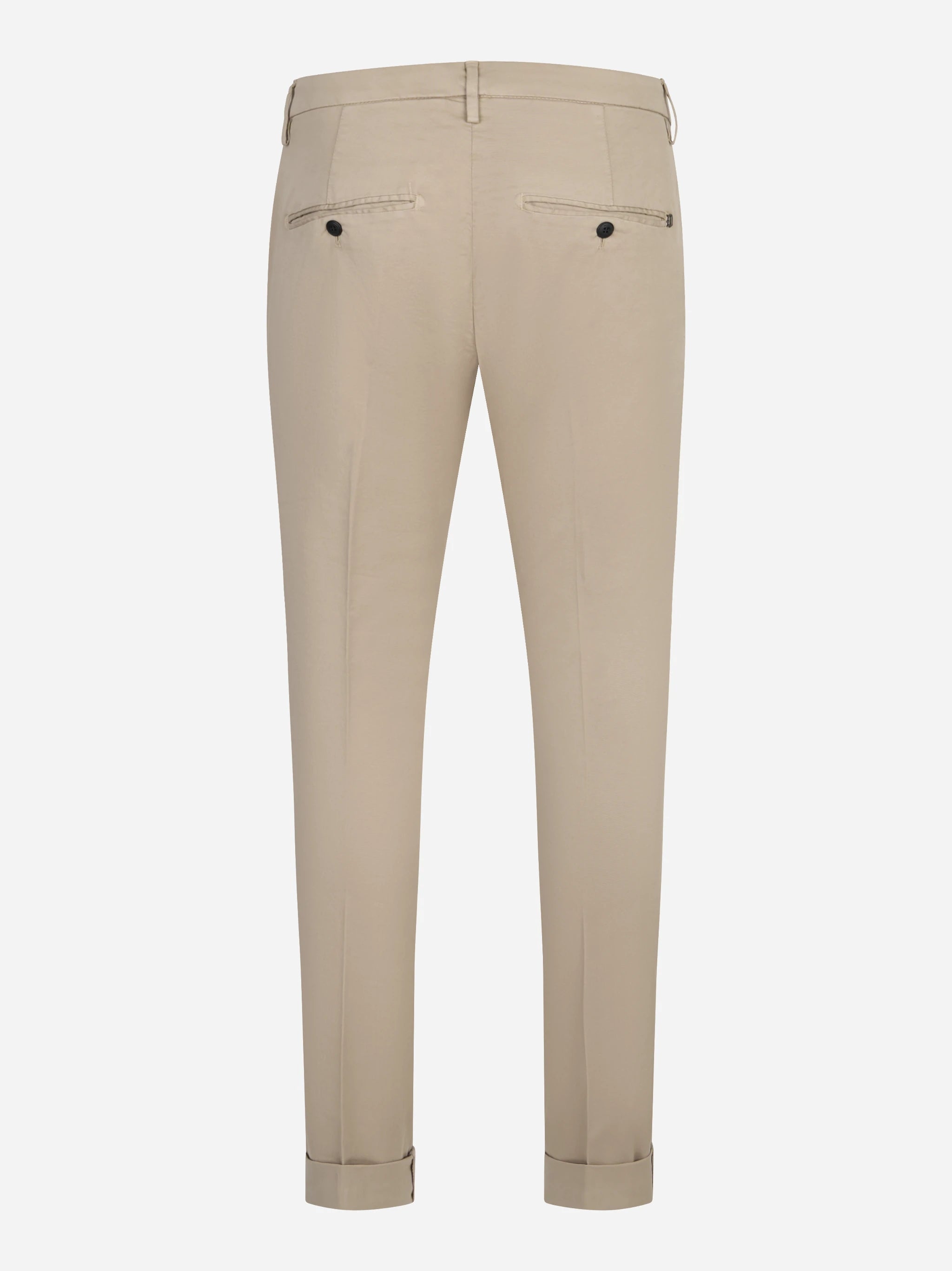 Pantalone slim fit Gaubert in gabardina di cotone beige