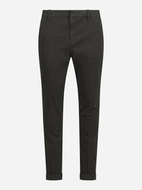 Pantalone Gaubert slim fit in cotone verde - vista frontale