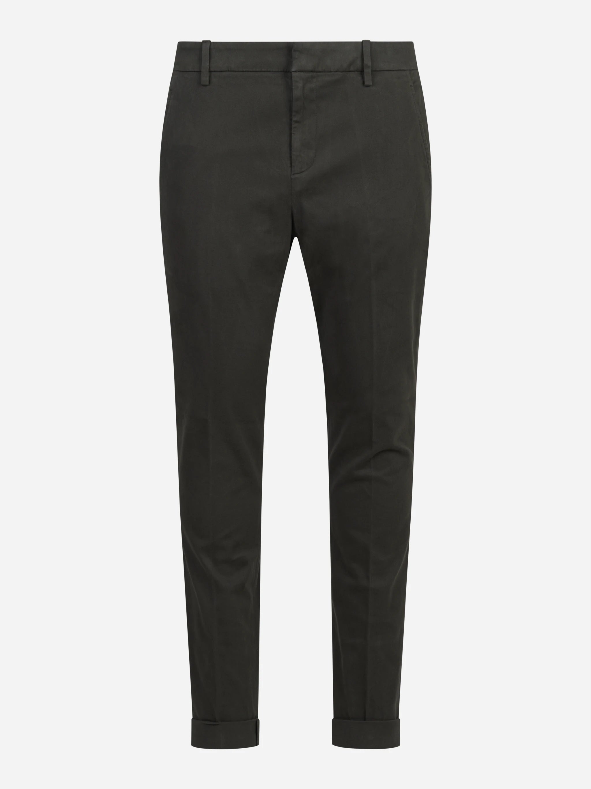 Pantalone Gaubert slim fit in cotone verde - vista frontale