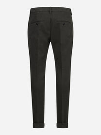 Pantalone Gaubert slim fit in cotone verde - vista posteriore