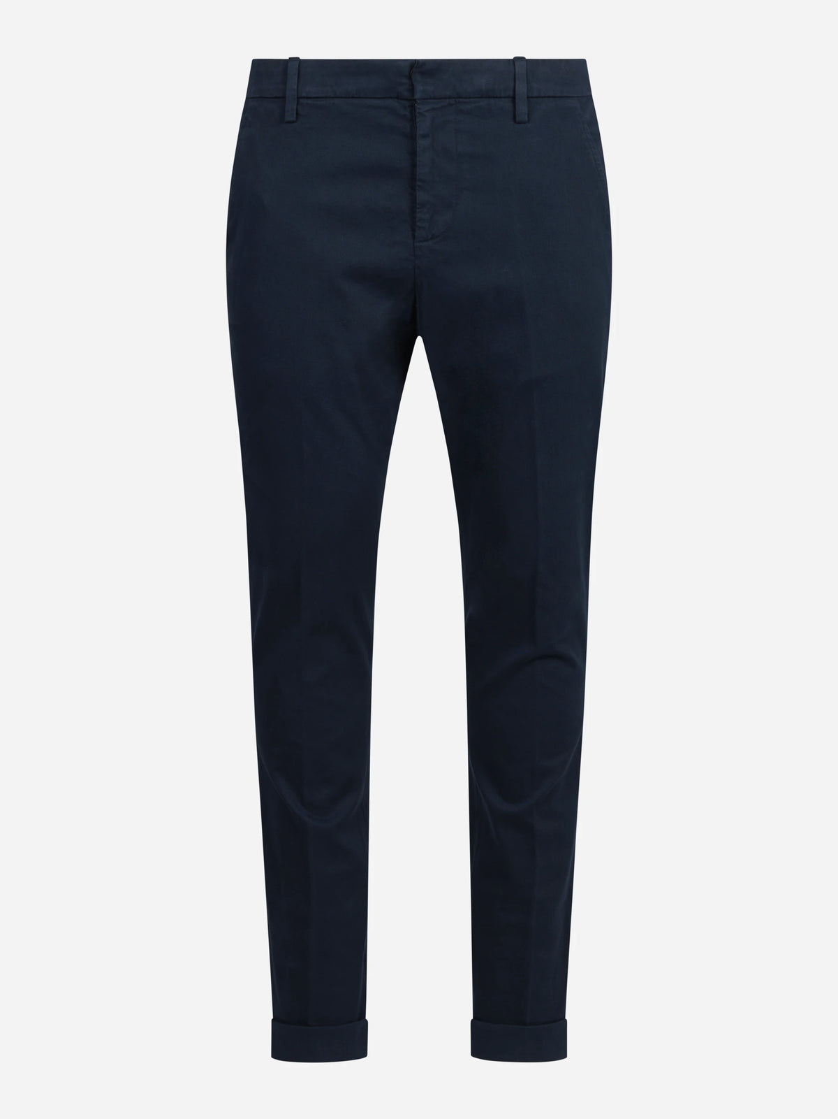 Pantalone Gaubert slim fit in cotone blu - vista frontale