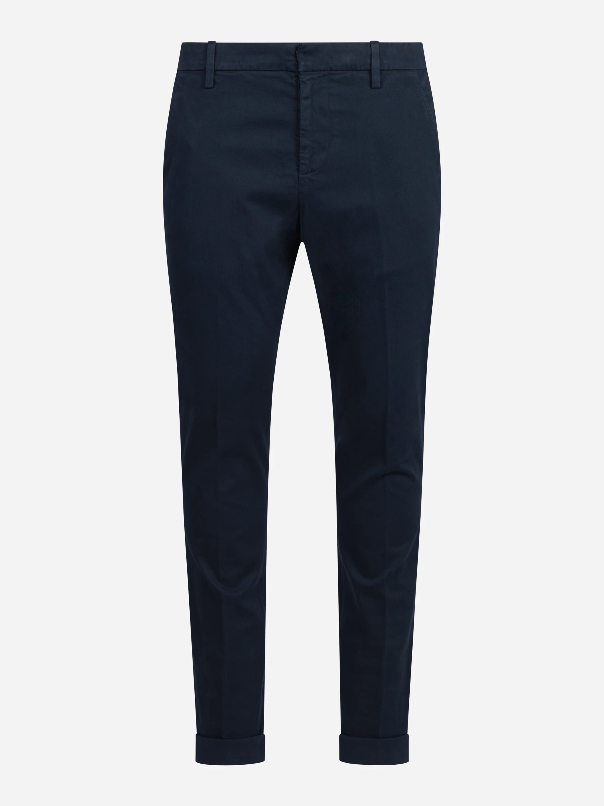 Pantalone Gaubert slim fit in cotone blu - vista frontale