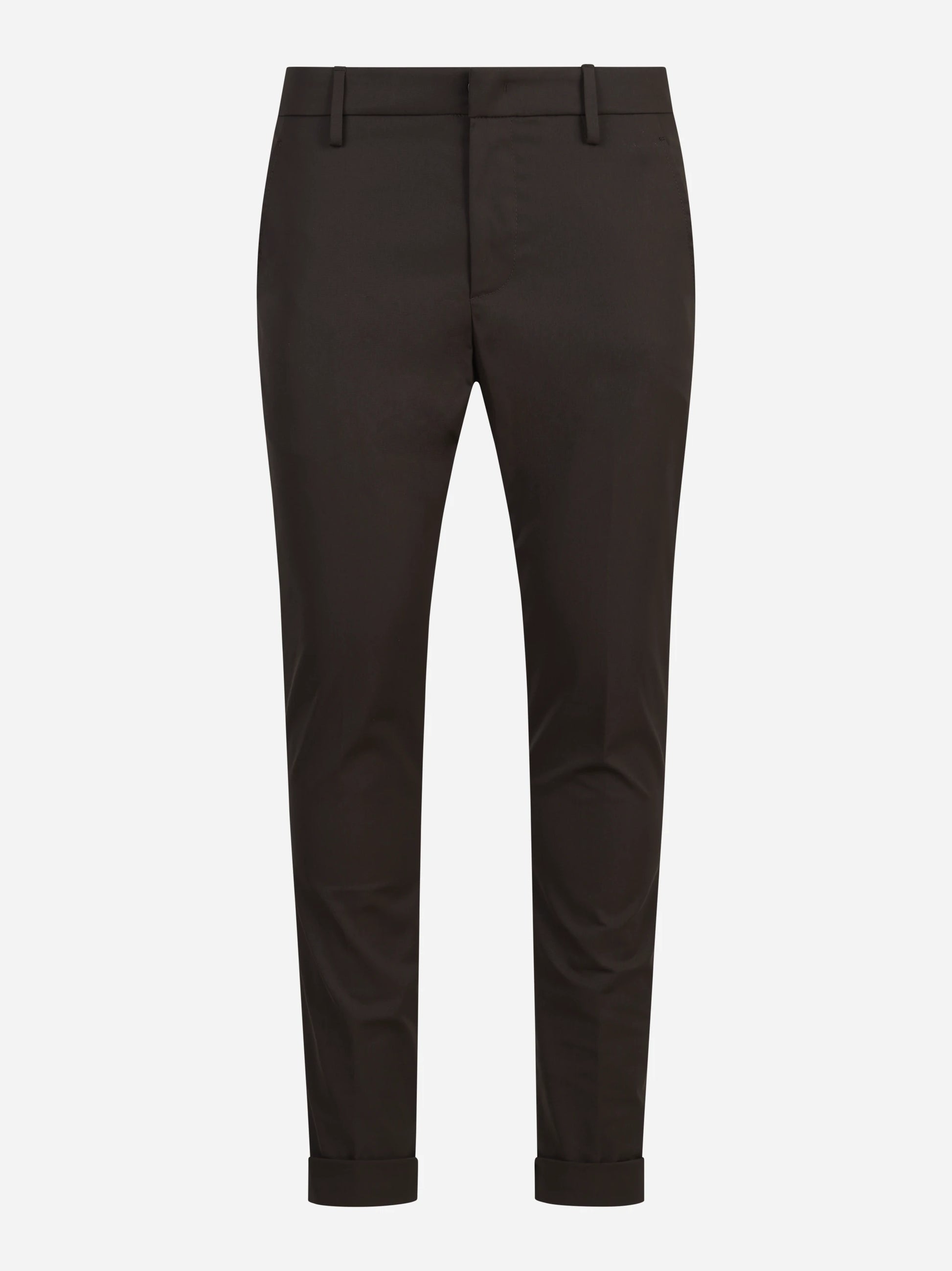 Pantalone Gaubert slim fit marrone - vista frontale