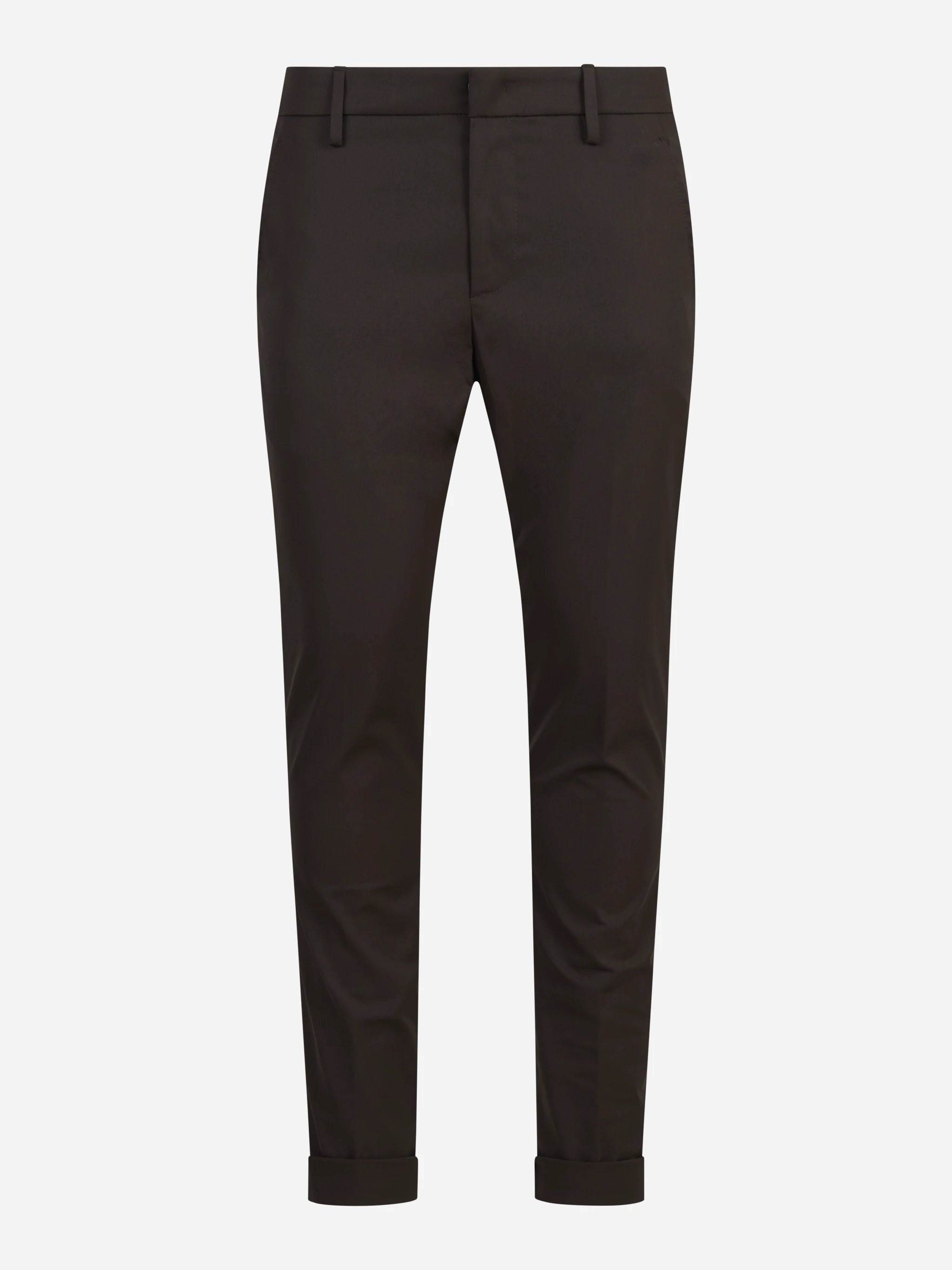 Pantalone Gaubert slim fit marrone - vista frontale
