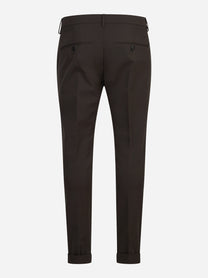 Pantalone Gaubert slim fit marrone - vista posteriore
