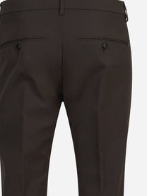 Pantalone Gaubert slim fit marrone - vista laterale e dettagli