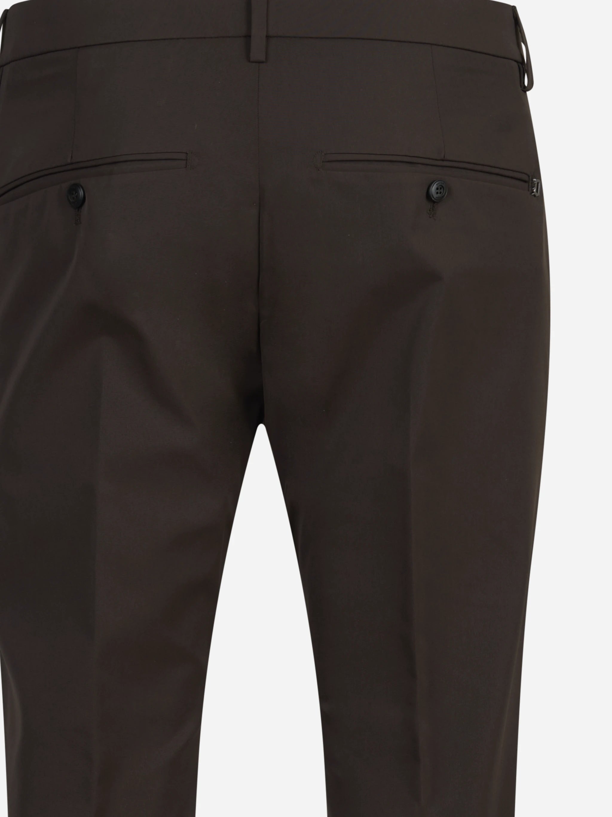 Pantalone Gaubert slim fit marrone - vista laterale e dettagli