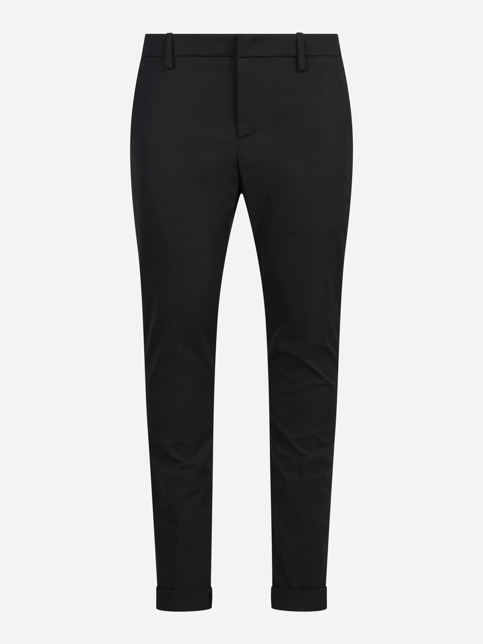 Pantalone Gaubert slim fit nero - vista frontale