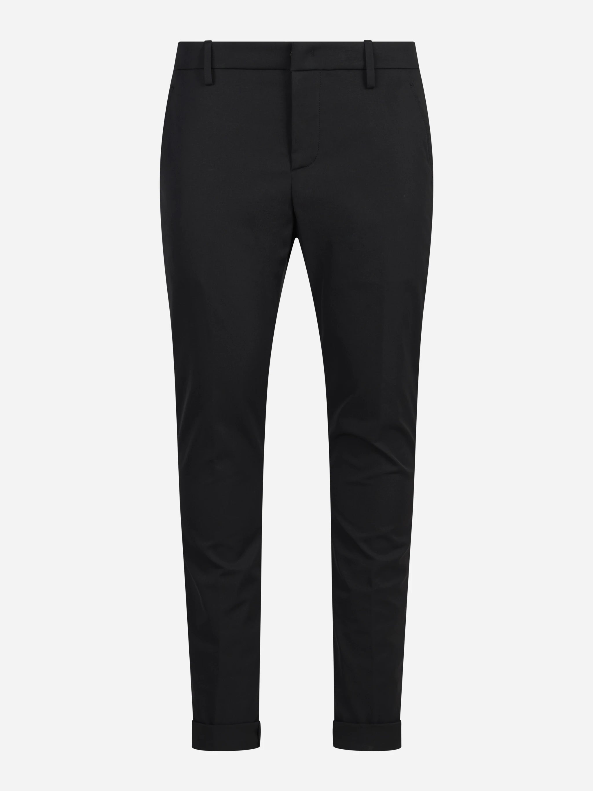 Pantalone Gaubert slim fit nero - vista frontale