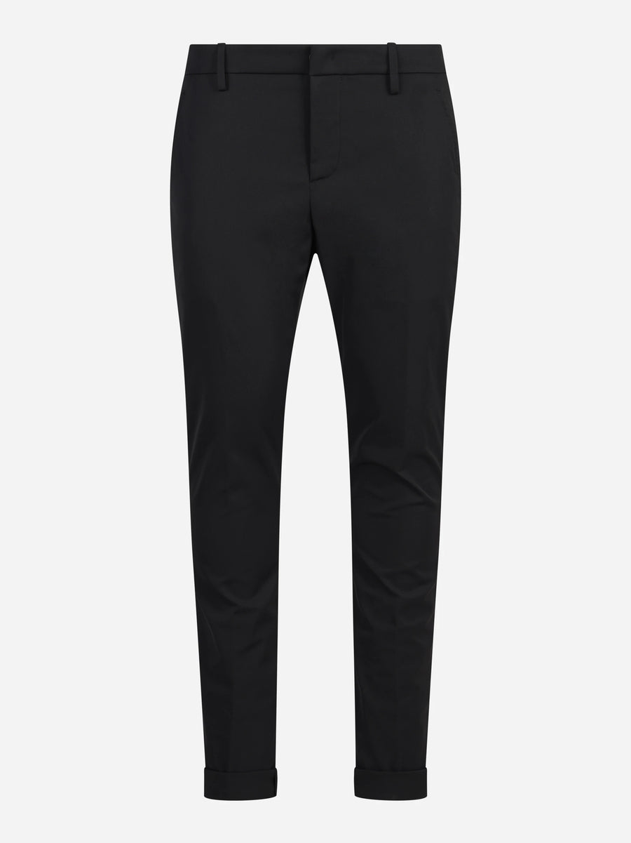 Pantalone Gaubert slim fit nero - vista frontale