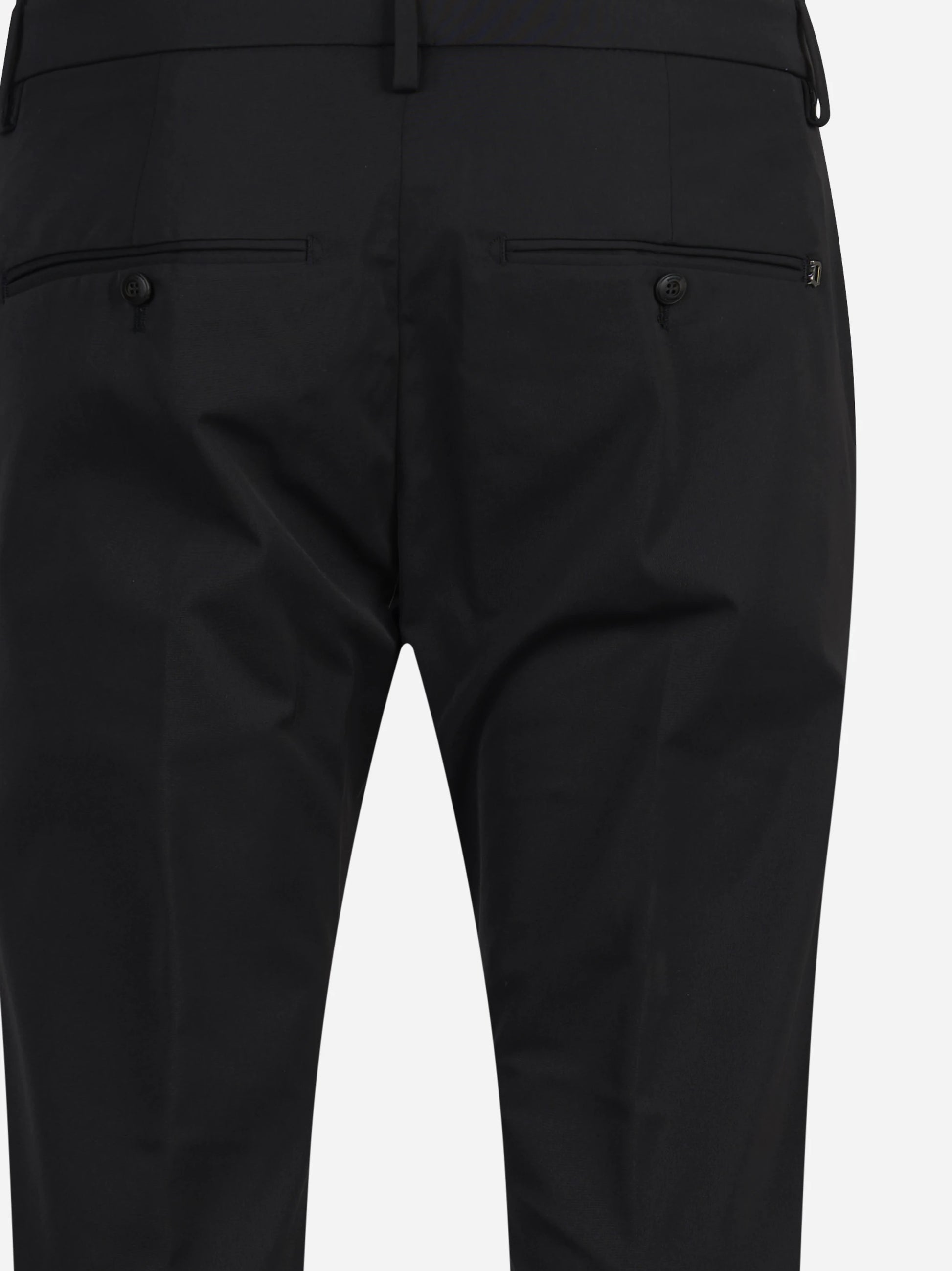 Pantalone Gaubert slim fit nero - vista laterale e dettagli