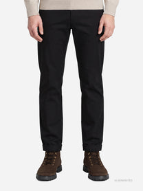 Pantalone Gaubert slim fit nero - indossato, vista frontale
