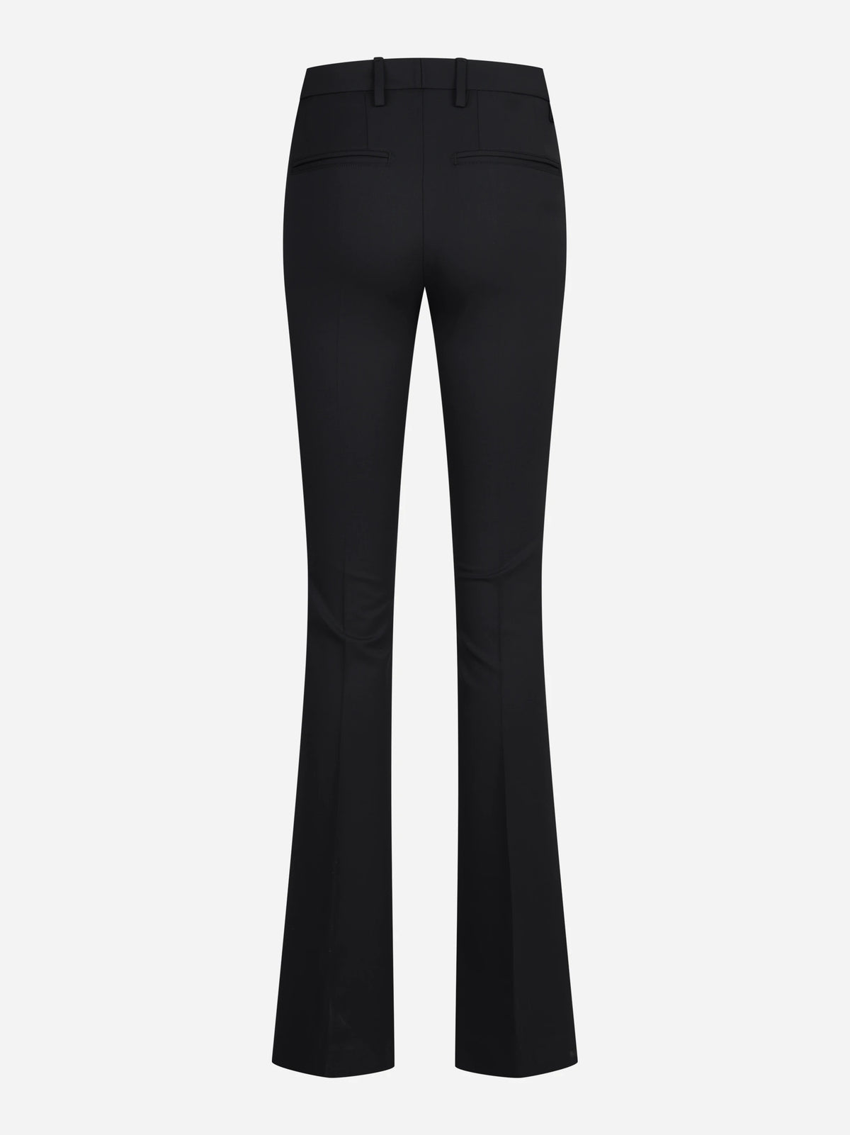 Pantaloni Lexi in lana stretch neri - vista posteriore